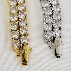 Butterfly Tennis Necklace White Gold - 4mm