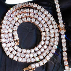 4mm Premium Tennis Chain and Bracelet Set - The Gifted Few