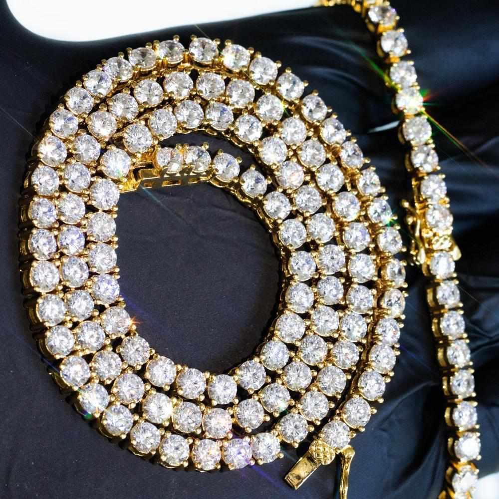 4mm Premium Tennis Chain and Bracelet Set - The Gifted Few