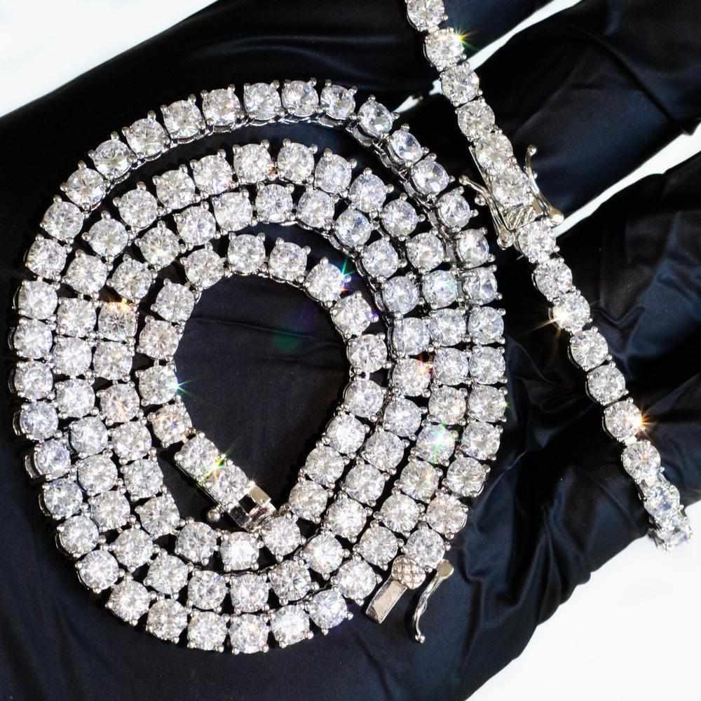 4mm Premium Tennis Chain and Bracelet Set - The Gifted Few