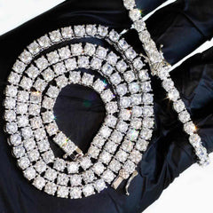 4mm Premium Tennis Chain and Bracelet Set - The Gifted Few