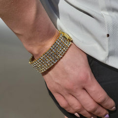 Six Row Iced Woman's Tennis Bracelet