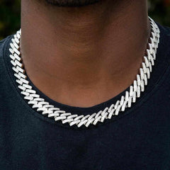 Premium 15mm Baguette Straight Edge Cuban Chain *Limited Edition*
