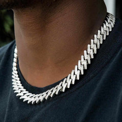 Premium 15mm Baguette Straight Edge Cuban Chain *Limited Edition*