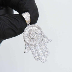 Premium Iced Baguette Hamsa