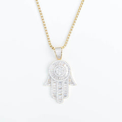 Premium Iced Baguette Hamsa