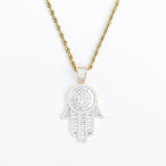 Premium Iced Baguette Hamsa