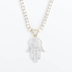 Premium Iced Baguette Hamsa