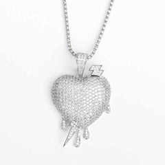 Premium Iced Lightning Heart