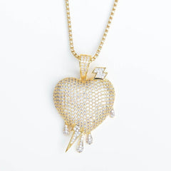 Premium Iced Lightning Heart