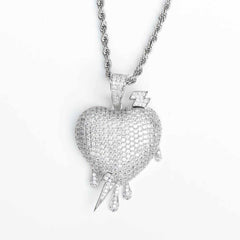 Premium Iced Lightning Heart