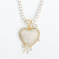 Premium Iced Lightning Heart