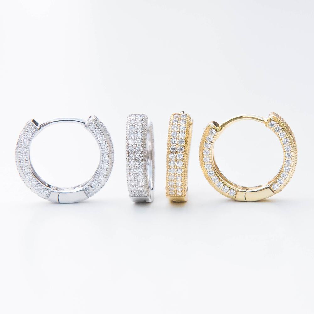 Iced Hoop Earrings - The Gifted Few