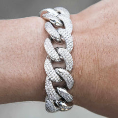 Premium Iced 18mm Cuban Bracelet - The Gifted Few