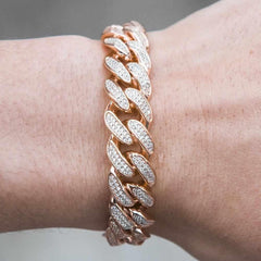 Premium Iced 12mm Cuban Bracelet - The Gifted Few