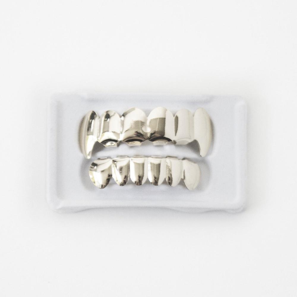 White Gold Fang Grillz - The Gifted Few