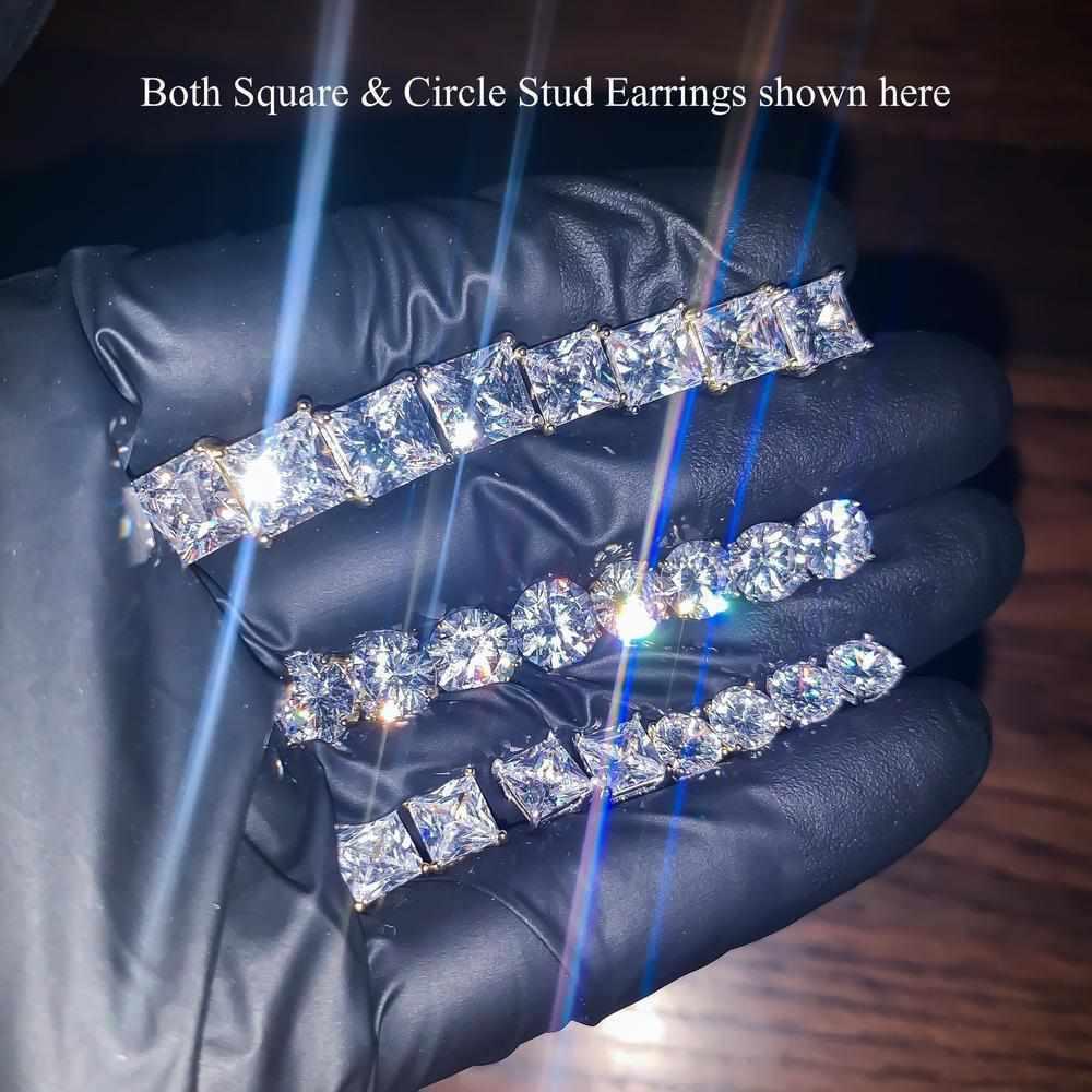 Sterling Silver Premium Square Stud Earrings - The Gifted Few