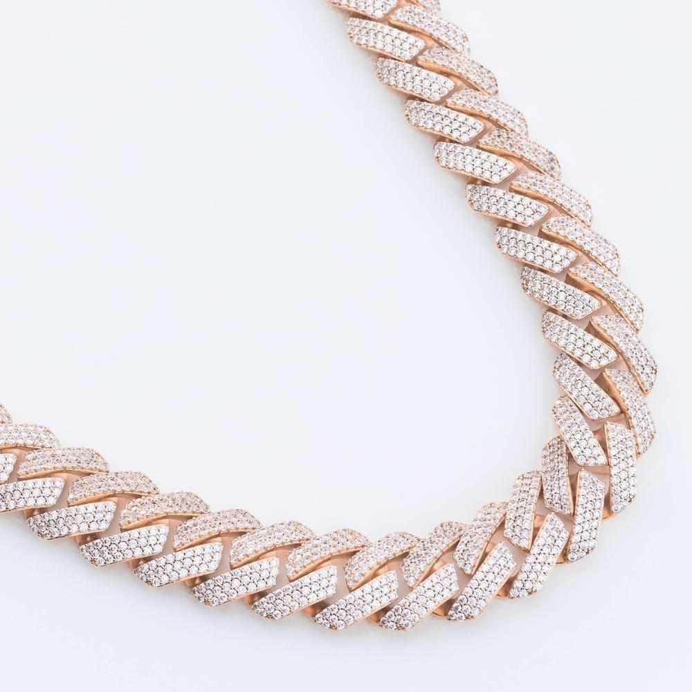 Premium Iced 18mm Straight Edge Cuban Chain - The Gifted Few