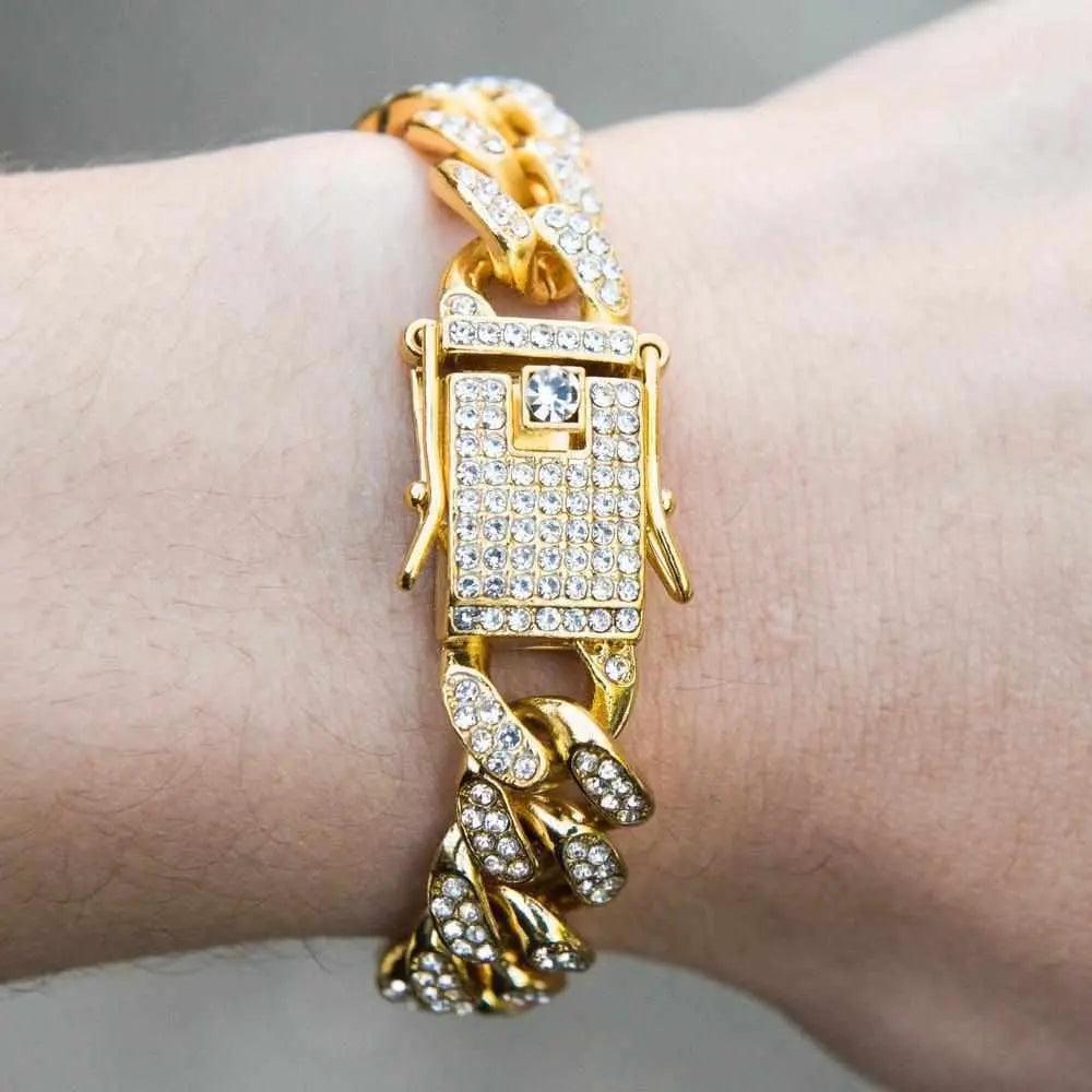 Iced Cuban Bracelet - 12mm - The Gifted Few
