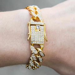 Iced Cuban Bracelet - 12mm - The Gifted Few
