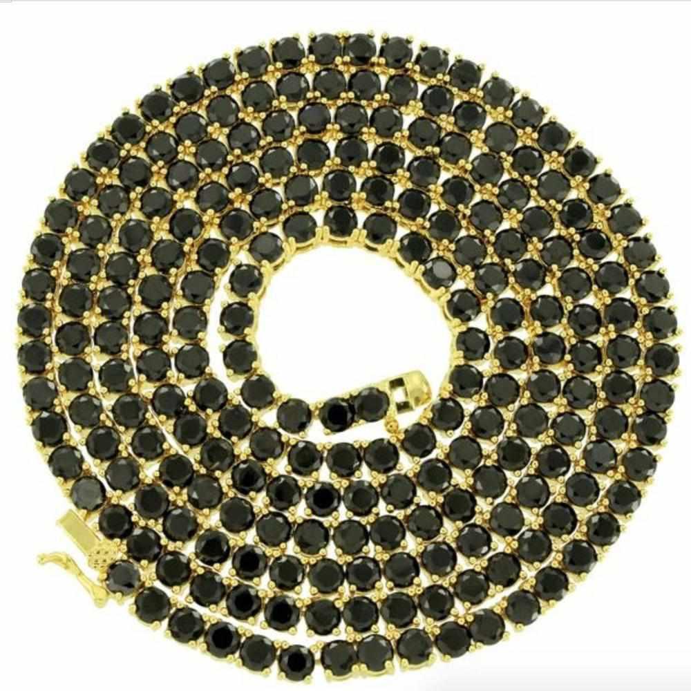 Black 4mm Premium Tennis Chain - The Gifted Few