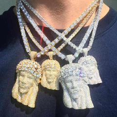 Premium Multi Stone Jesus Piece - The Gifted Few