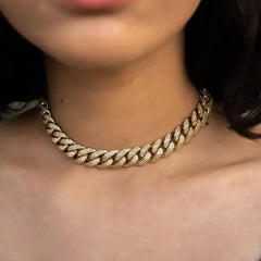 12mm Premium Iced Cuban Chain - The Gifted Few