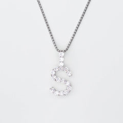 A-Z Custom Solitaire Initial Letter Pendant - The Gifted Few