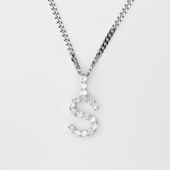 A-Z Custom Solitaire Initial Letter Pendant - The Gifted Few
