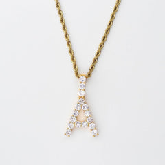 A-Z Custom Solitaire Initial Letter Pendant - The Gifted Few
