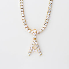 A-Z Custom Solitaire Initial Letter Pendant - The Gifted Few