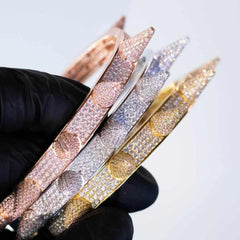 Custom Premium Sterling Silver Spike Bangle - The Gifted Few