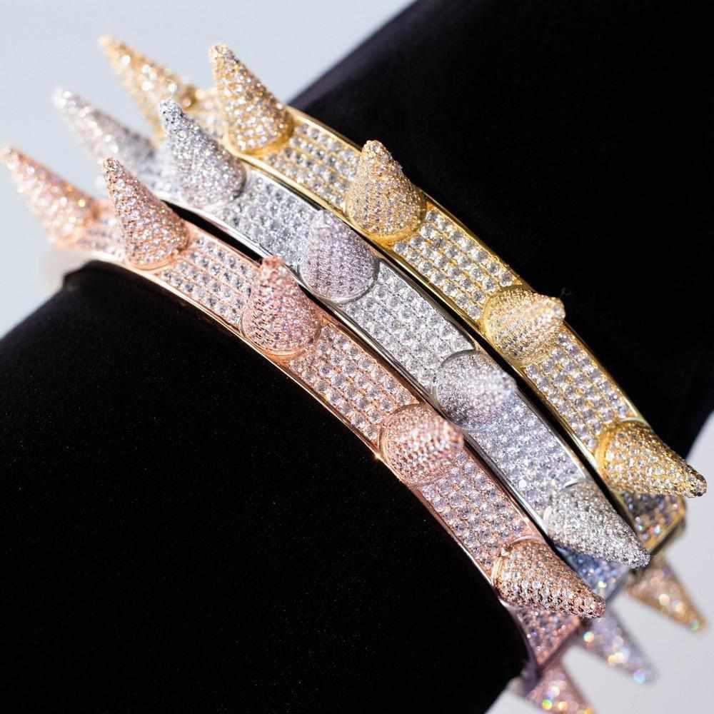 Custom Premium Sterling Silver Spike Bangle - The Gifted Few