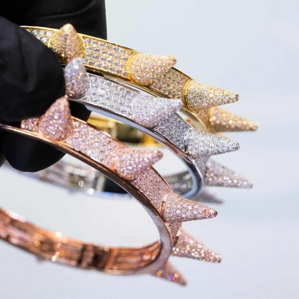 Custom Premium Sterling Silver Spike Bangle - The Gifted Few