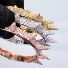 Custom Premium Sterling Silver Spike Bangle - The Gifted Few