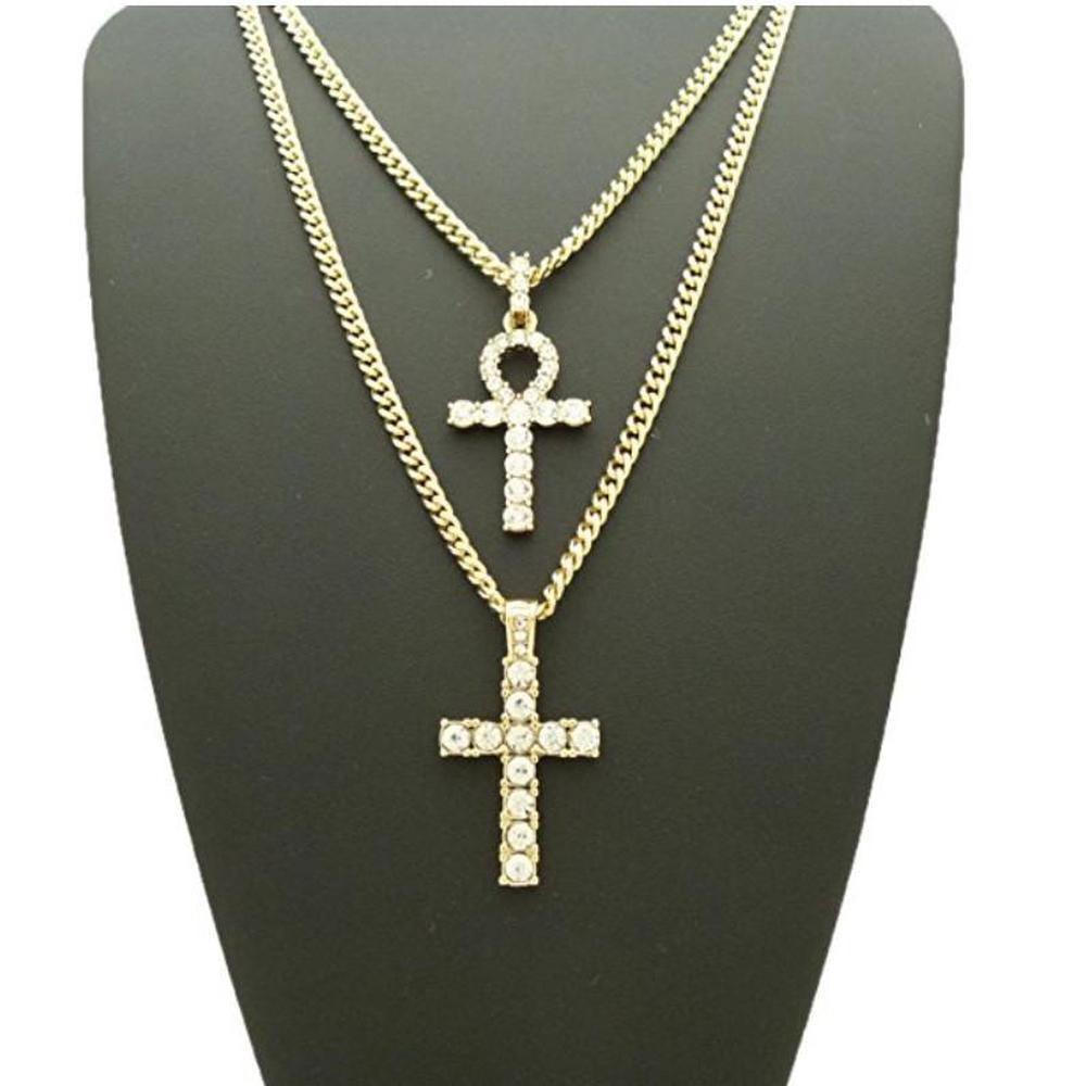 Iced Ankh + Cross Set - The Gifted Few