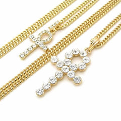 Iced Ankh + Stone Ankh Set - The Gifted Few