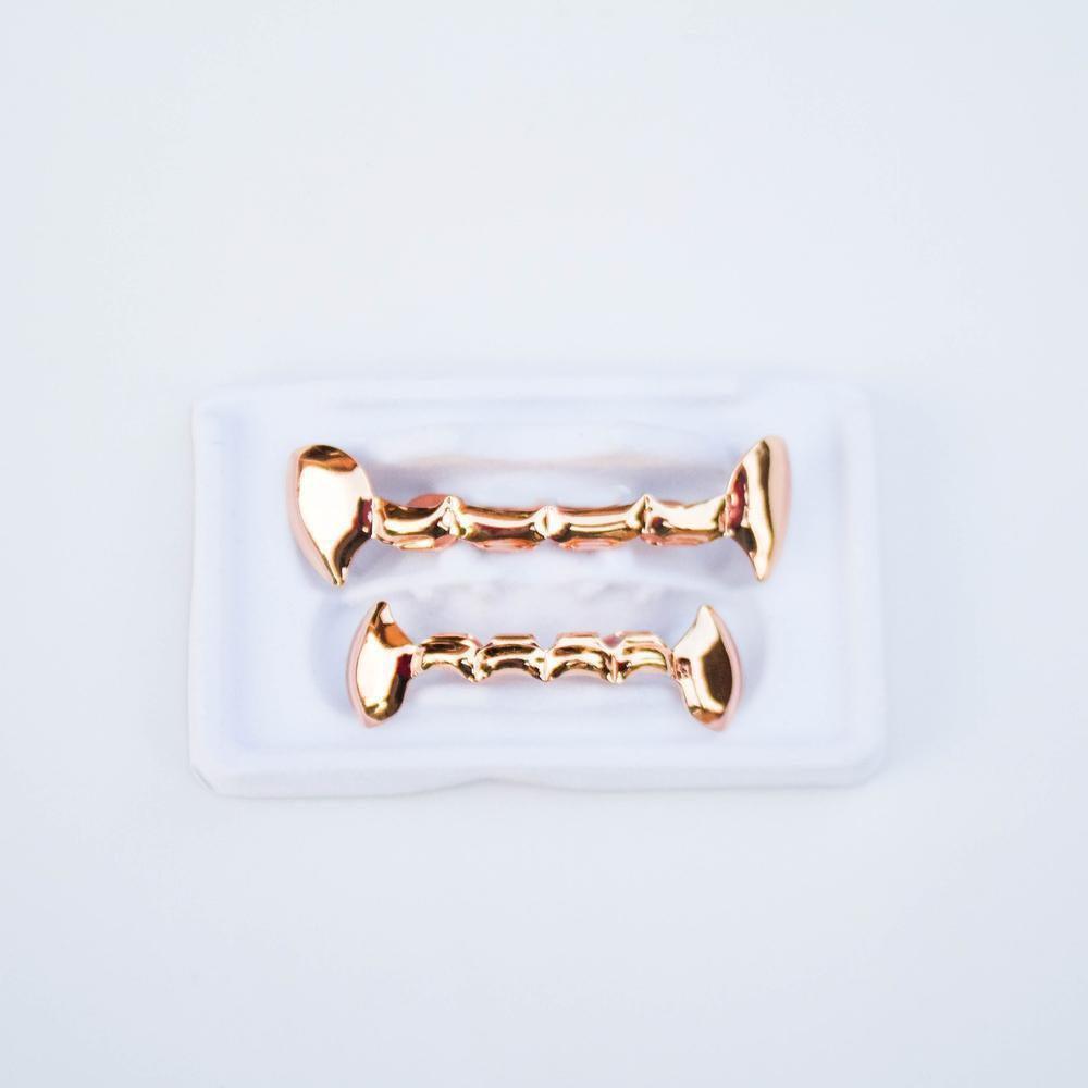 Gold Open Face Fang Grillz - The Gifted Few