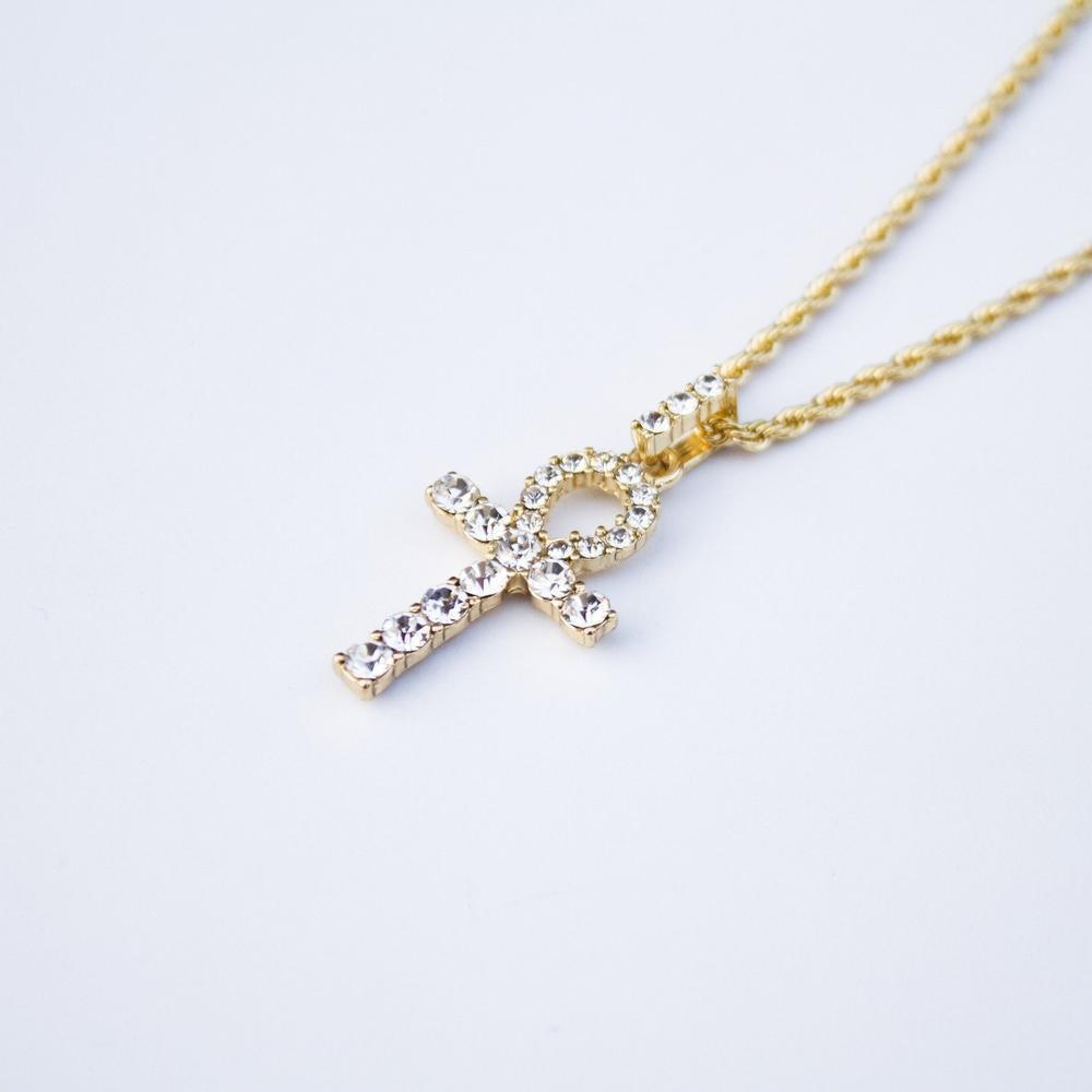 Iced Ankh Pendant - The Gifted Few