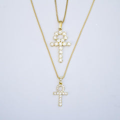 Iced Ankh + Stone Ankh Set - The Gifted Few