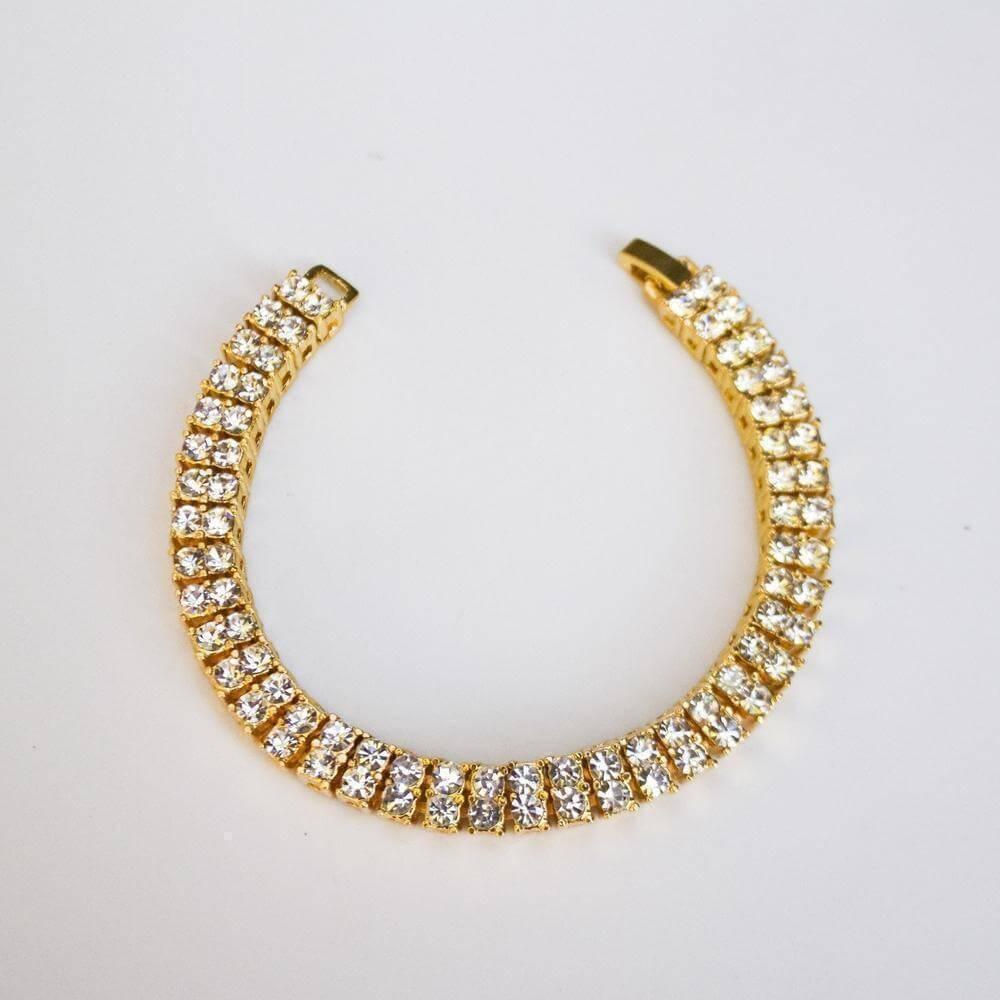 2 Row Iced Tennis Bracelet - - The Gifted Few