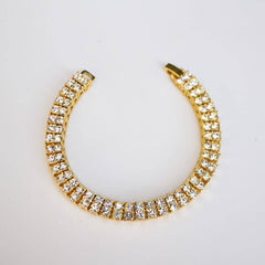 2 Row Iced Tennis Bracelet - - The Gifted Few