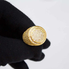 Premium Fully Iced Circle Ring - The Gifted Few