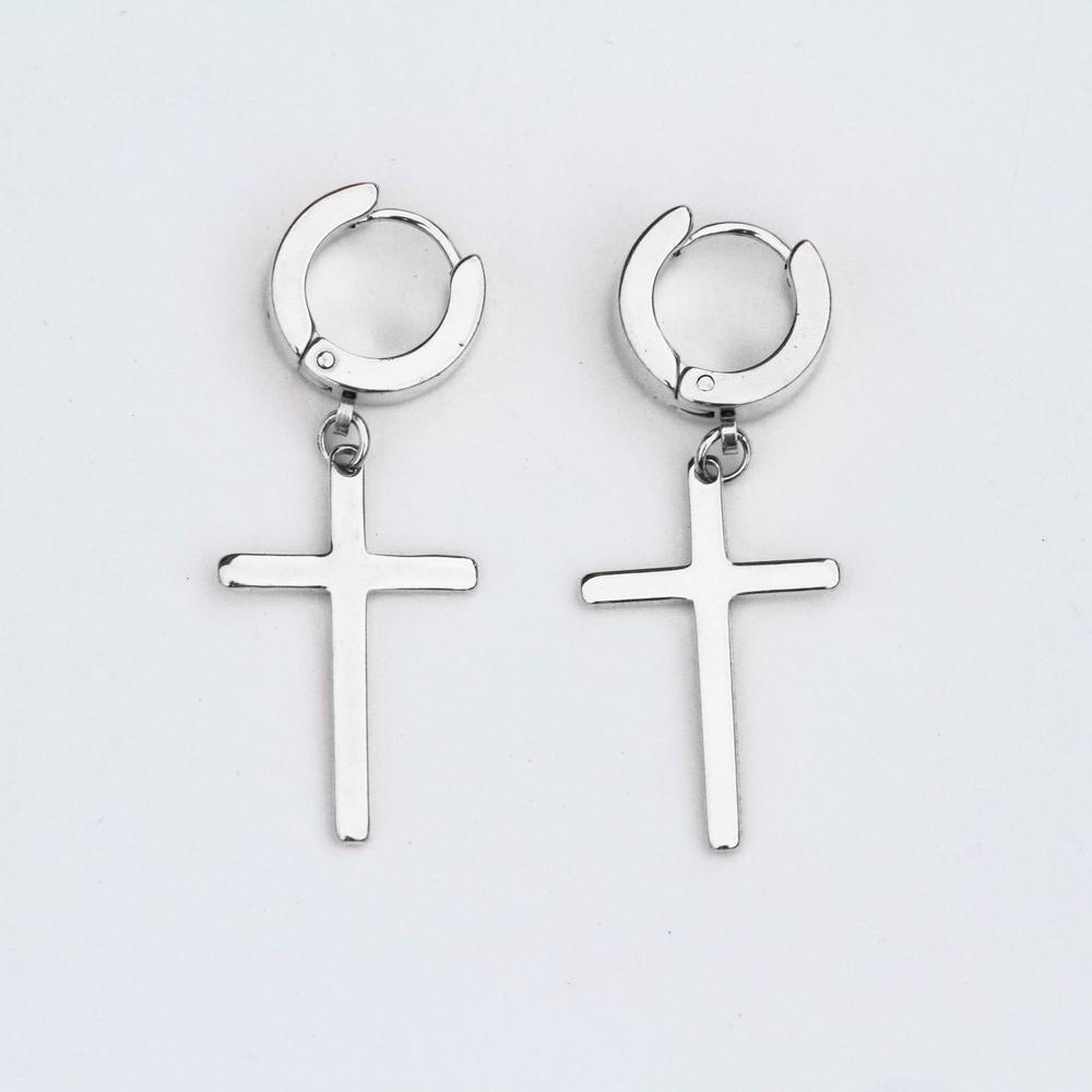 Hoop & Cross Earrings - The Gifted Few