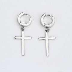 Hoop & Cross Earrings - The Gifted Few