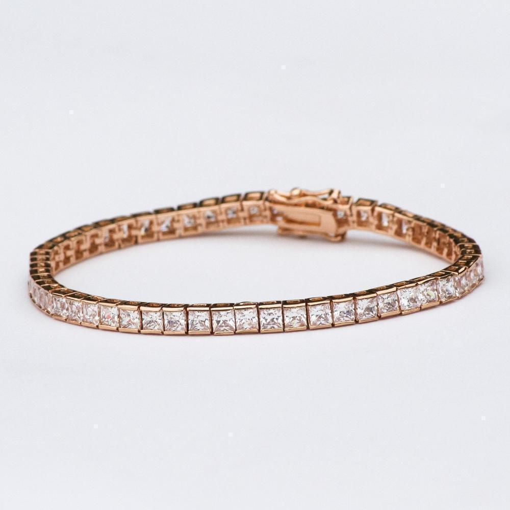 Square Cut Tennis Bracelet - The Gifted Few