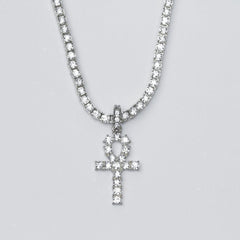 Tennis Chain Ankh Pendant - The Gifted Few