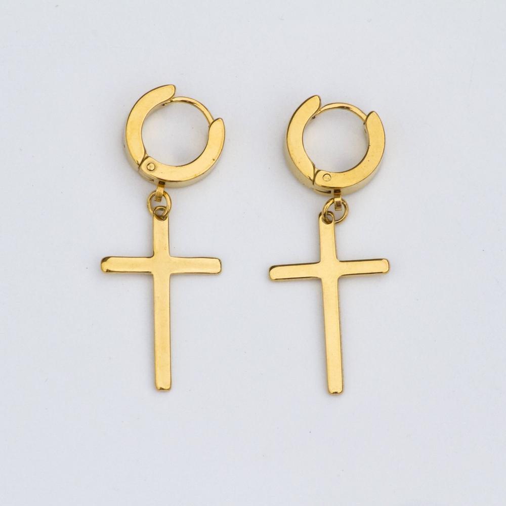Hoop & Cross Earrings - The Gifted Few