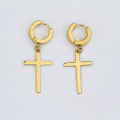 Hoop & Cross Earrings - The Gifted Few