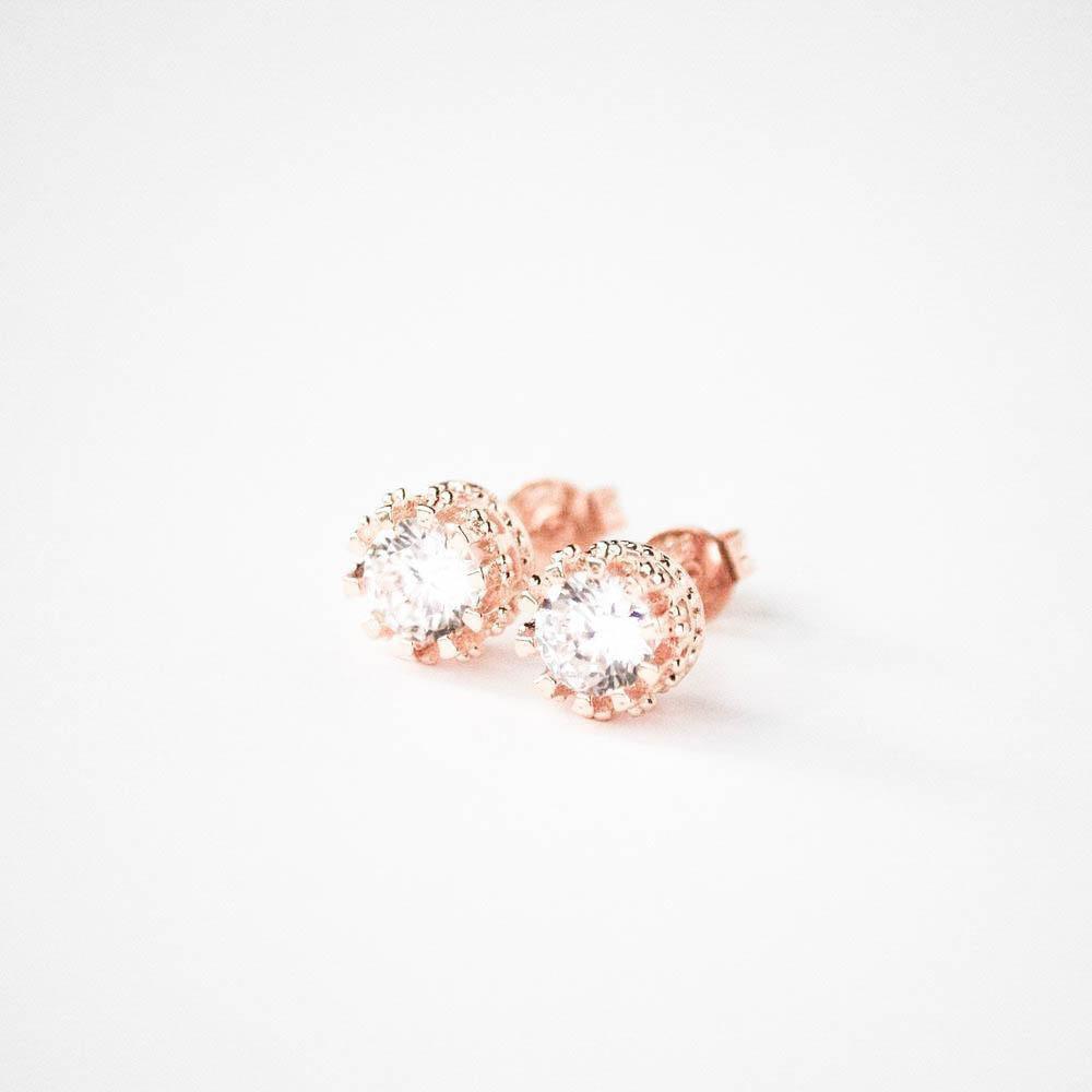 Iced Crown Stud Earrings - The Gifted Few